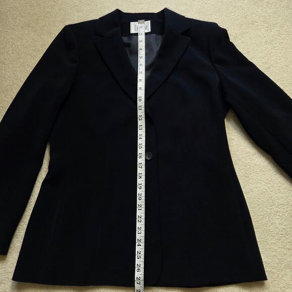NWT LeSuit 2 Pc 10 Pleated Pants 2 Button Single Breasted Jacket Lined Dark Navy - Picture 12 of 16